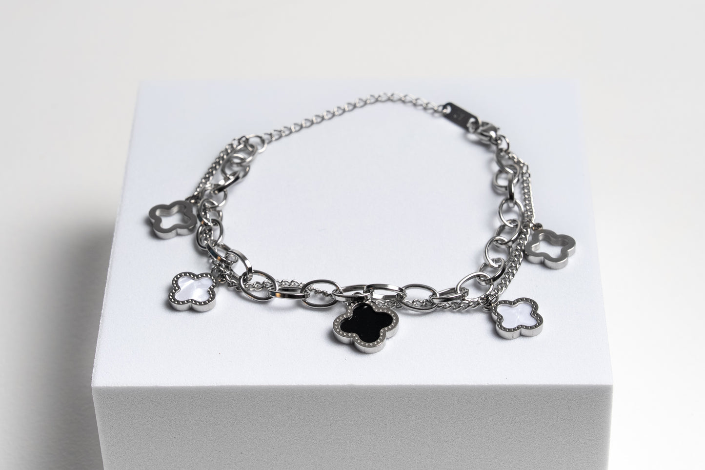 Silver Clover Bracelet