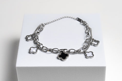 Silver Clover Bracelet